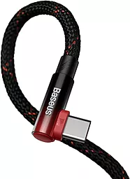 Кабель USB PD Baseus MVP 2 Elbow-shaped 20V 5A 2M USB Type-C - Type-C Cable Black/Red (CAVP000720) - миниатюра 4