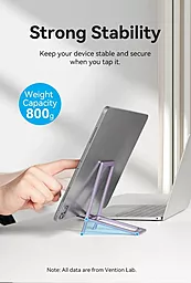 Настольный держатель Vention Portable Cell Phone Stand Holder for Desk Aluminum Alloy Type Gray (KCZH0) - миниатюра 7