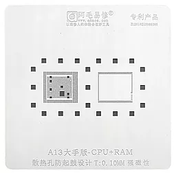 BGA трафарет (для реболлинга) Amaoe CPU-A13 0.10 мм