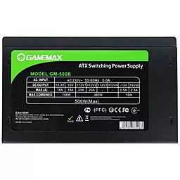 Блок питания GAMEMAX GM-500B Black - миниатюра 4