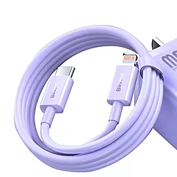 Кабель USB PD Baseus Superior Series Fast Charging Data 20w USB Type-C - Lightning cable purple (CAYS001505) - миниатюра 2