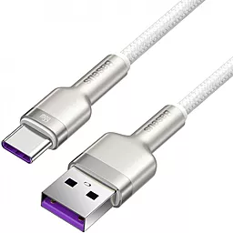 Кабель USB Baseus Cafule Series Metal 66Ww 6a USB Type-C cable white (CAKF000102) - миниатюра 2