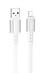 Кабель USB Hoco X85 Strength 2.4A USB Lightning Cable White