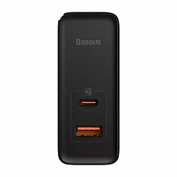 Сетевое зарядное устройство Baseus Pro Fast 100W PD + QC3.0 GaN5 USB-A+C + USB C-C Cable Black (CCGP090201) - миниатюра 3