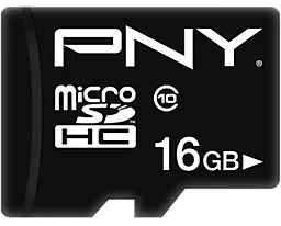 Карта памяти PNY microSDHC 16GB Performance Plus Class 10 + SD-адаптер (P-SDU16G10PPL-GE) - миниатюра 2