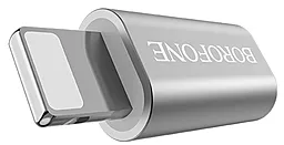 Адаптер-переходник Borofone BV5 Micro USB - Lightning Silver - миниатюра 3