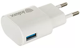 Мережевий зарядний пристрій Inkax CD-08 1A White - мініатюра 2