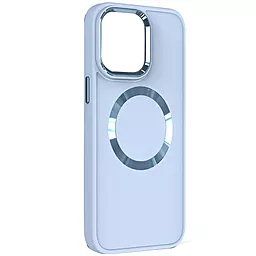 Чехол Epik Bonbon Metal Style with MagSafe для Apple iPhone 15 Plus Mist Blue
