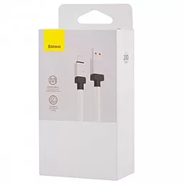 USB PD Кабель Baseus CoolPlay Series 100W 2M USB Type-C - Type-C white (CAKW000302) - миниатюра 9