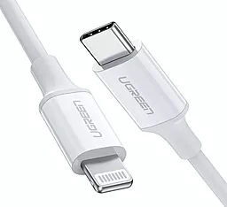 Кабель USB PD Ugreen US171 MFI 20w 3a 0.25m USB Type-C - Lightning cable white (60746) - миниатюра 2