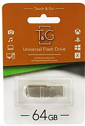 Флешка T&G Metal Series 64GB USB 2.0 (TG100-64G) Silver