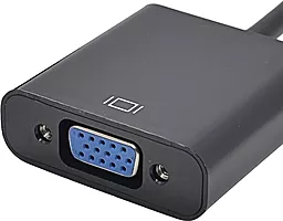 Видео переходник (адаптер) STLab DisplayPort - VGA 1080p 60hz 0.18m black (U-997) - миниатюра 4