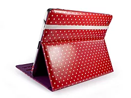 Чохол для планшету Tuff-Luv Slim-Stand Leather Case Cover for iPad 2,3,4 Raspberry: Polka-Hot (B10_36) - мініатюра 3