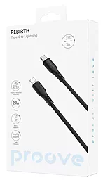 Кабель USB PD Proove Rebirth 27w 3a USB Type-C - Lightning cable black (CCRE60002101) - миниатюра 4