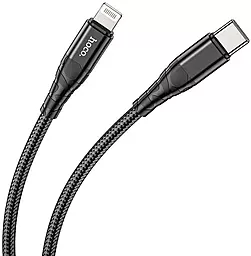 Кабель USB PD Hoco DU02 Max 20W USB Type-C - Lightning Cable Black