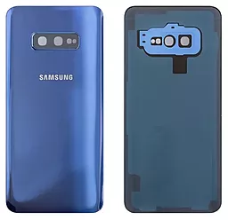 Задняя крышка корпуса Samsung Galaxy S10e G970 со стеклом камеры Original Blue