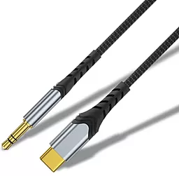 Аудио кабель WIWU YP03 AUX mini Jack 3.5mm M/M сable 1.5 м black - миниатюра 2