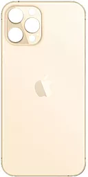 Задняя крышка корпуса Apple iPhone 12 Pro (small hole) Gold
