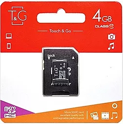 Карта памяти T&G MicroSDHC 4GB UHS-I Class 10 + SD-adapter (TG-4GBSDCL10-01) - миниатюра 2