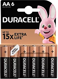 Батарейки Duracell AA (LR6) MN1500 6шт