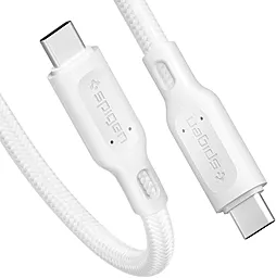 Кабель USB PD Spigen 60w 3a 1.5m USB Type-C - Type-C cable white (000CA25703) - миниатюра 2