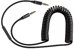 Аудио кабель, с микрофоном Hoco UPA05 Yueyin AUX mini Jack 3.5mm M/M Cable 1.5 м black