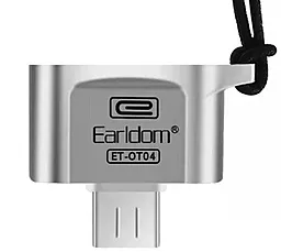 OTG-переходник Earldom ET-OT04 micro USB to USB 2.0 Silver - миниатюра 2