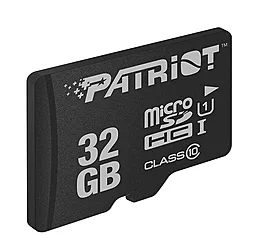 Карта памяти Patriot microSDHC 32GB Class 10 UHS-I U1 + SD-адаптер (PSF32GMCSDHC10) - миниатюра 3