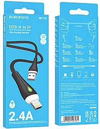 Кабель USB Borofone BX100 Advantage 12w 2.4a Lightning cable gray - миниатюра 5