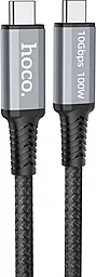 HD/PD Кабель Hoco US01 Super-Speed USB Type-C Data&Charging USB3.1 GEN2 10Gbps HD 4K 60Hz 100W 1.8m Black