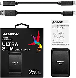 SSD Накопитель ADATA SC685 250 GB (ASC685-250GU32G2-CBK) Black - миниатюра 2