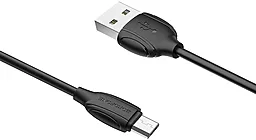 Кабель USB Borofone BX19 Benefit micro USB Cable Black - миниатюра 2