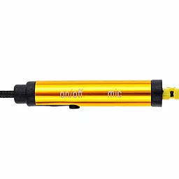 Навушники Metal Zipper Z-03 + mic zipper with light наушники вакуумные светящиеся Yellow - мініатюра 3