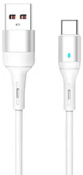 Кабель USB SkyDolphin S06T LED Smart Power USB Type-C Cable White (USB-000556)
