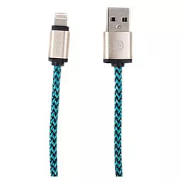 USB Кабель Solove Lightning to USB Cable Nylon Gold / Blue - мініатюра 3