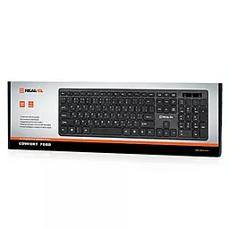 Клавіатура REAL-EL 7080 Comfort (EL123100007) Black - мініатюра 4