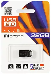 Флешка Mibrand Hawk 32GB USB 2.0 (MI2.0/HA32M1B) Black - миниатюра 2