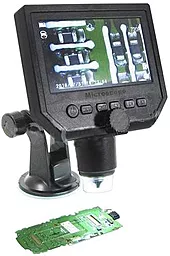 Мікроскоп цифровий з монітором 4.3" G600 з фокусом 20-120мм та записом відео та фото