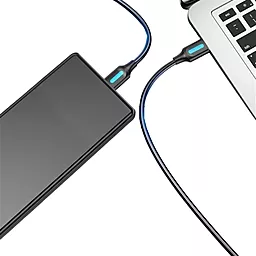 Кабель USB Vention 0.25M micro USB 3.0 Cable Black (COPBC) - миниатюра 4