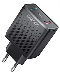 Мережевий зарядний пристрій з швидкою зарядкою Luxe Cube 1USB 18W QC3.0 Black