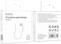 Аудио-переходник Hoco LS34 M-F Lightning -> 3.5mm White - миниатюра 5
