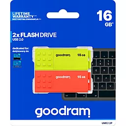 Флешка GooDRam 2x16 GB UME2 MIX 2-PACK USB (UME2-0160MXR11-2P) - миниатюра 8