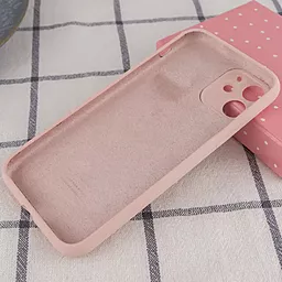 Чехол Silicone Case Full Camera для Apple IPhone 12  Pink Sand - миниатюра 2
