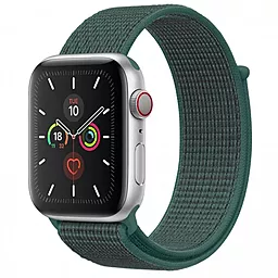 Сменный ремешок для умных часов Nylon для Apple Watch 38/40/41 mm Pine Green