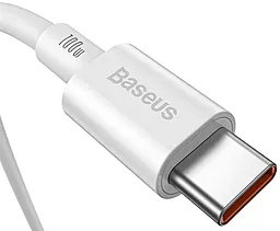 Кабель USB PD Baseus Superior 20V 5A USB Type-C - Type-C Cable White (CATYS-B02) - миниатюра 2