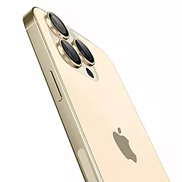 Защитное стекло Spigen EZ Fit Optik Pro на камеру для Apple iPhone 15 Pro, iPhone 15 Pro Max (2 шт.) Gold (AGL05598) - миниатюра 2