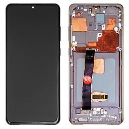 Дисплей Samsung Galaxy S20 Ultra G988 с тачскрином и рамкой, original PRC, Grey