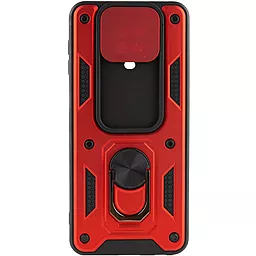 Ударопрочный чехол Camshield Serge Ring for Magnet для Xiaomi Redmi Note 9s, Note 9 Pro, 9 Pro Max Красный - миниатюра 3