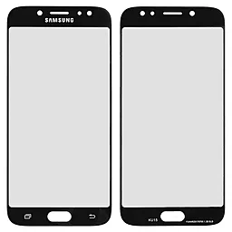 Корпусное стекло дисплея Samsung Galaxy J7 J730F 2017 (с OCA пленкой) Black