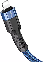 Кабель USB Hoco U110 2.4A 1.2M Lightning Cable Blue - миниатюра 4